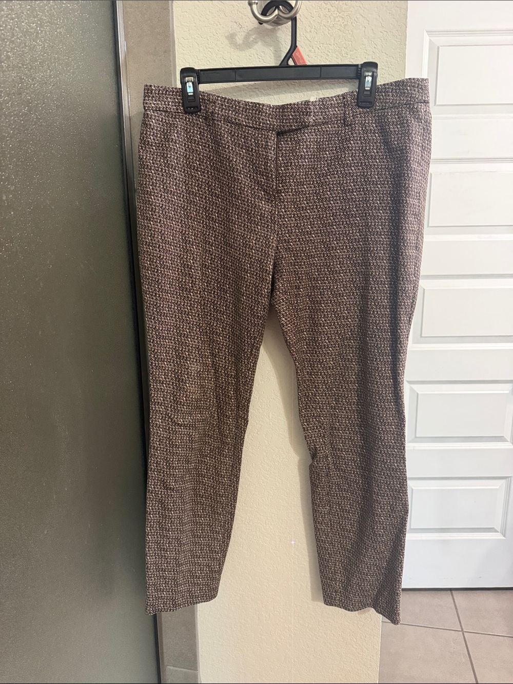 Kenar Brown Patterned Ankle Pants